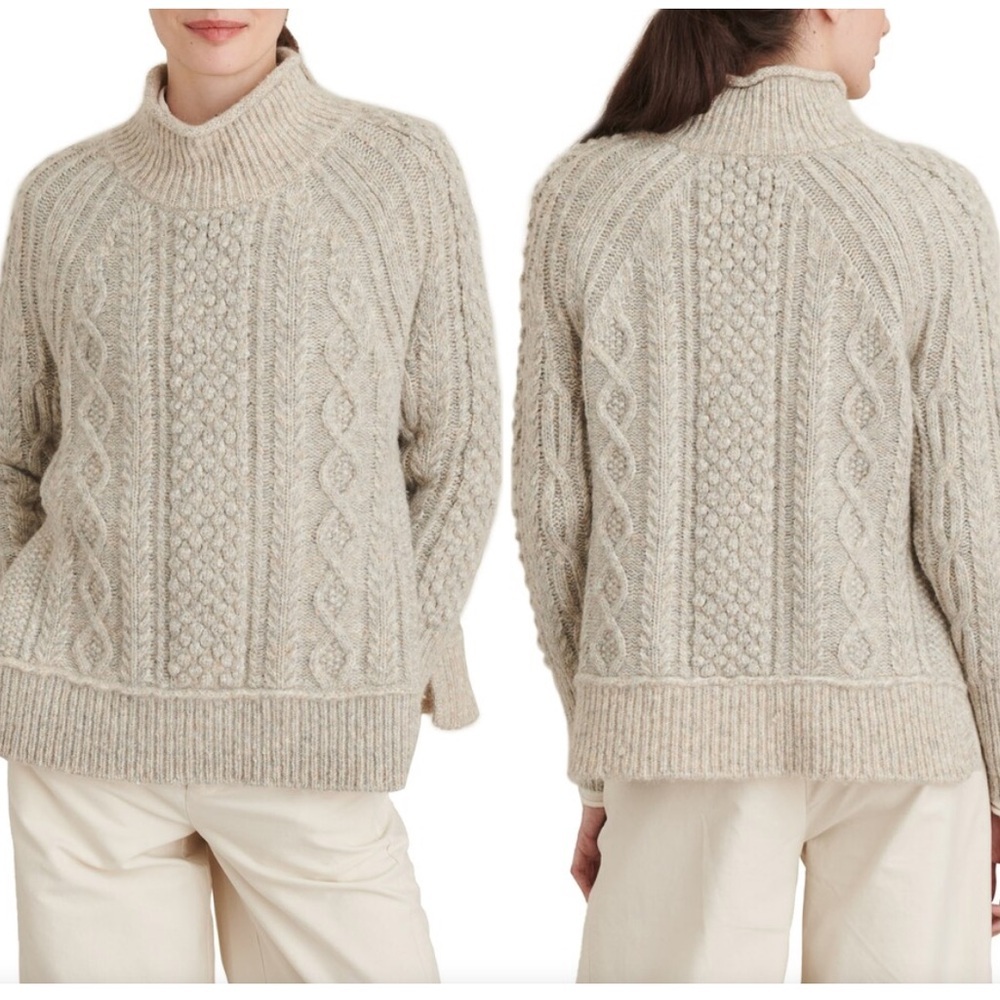 Alex Mill Kamil Wool Blend‎ Cable Sweater